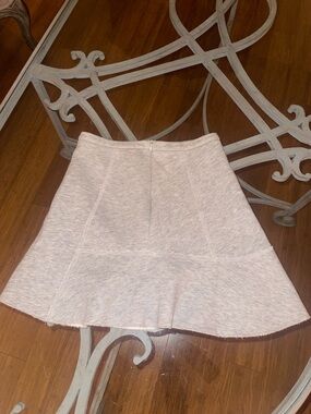 Zara sweatshirt Flared flared Heathered grey Mini Skirt